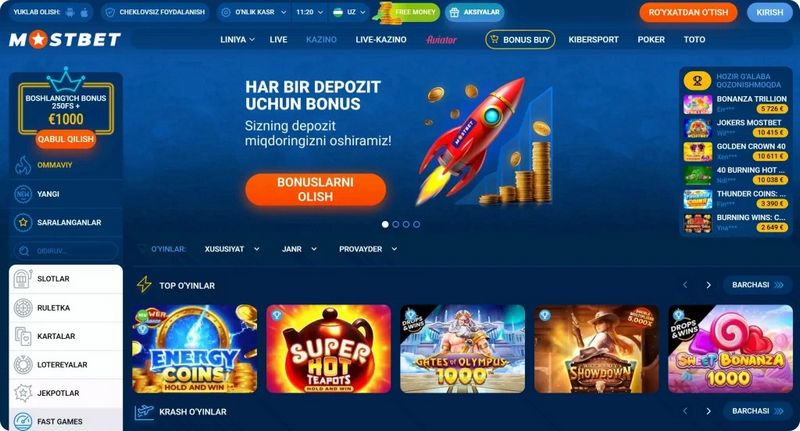 Mostbet Azərbaycan qiymətləndirməsi: qeydiyyat, idman, kazino saytı video oyunları və üstünlükləri